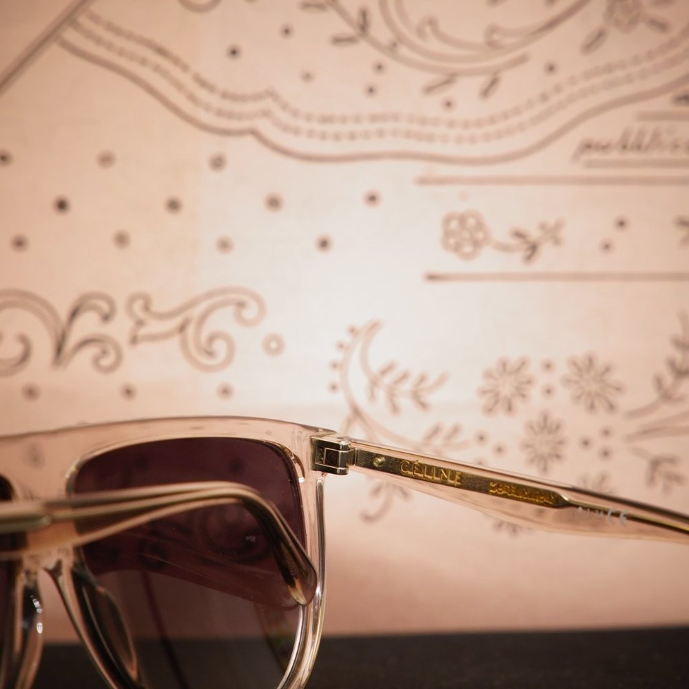 Celine Thin Shadow Crystal Clear Frame Cl40006i 7… - image 3